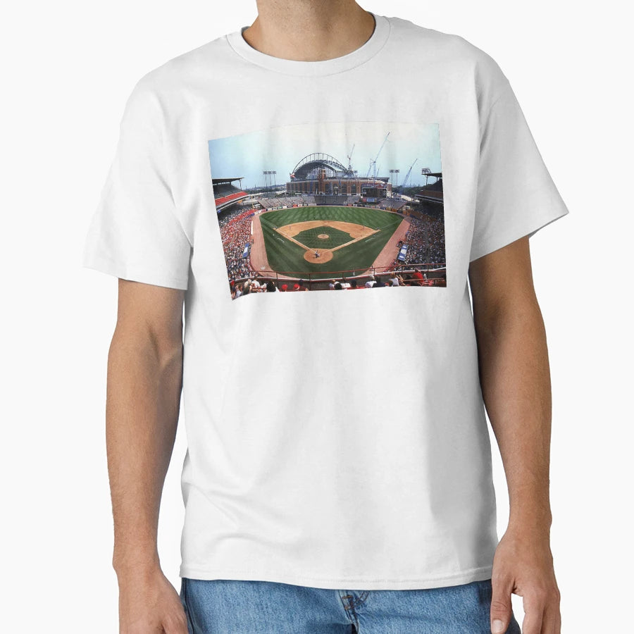 County Stadium Milwaukee Old Baseball T-Shirt - Streetwear Style Men Women - T-Shirt, Sweatshirt, Hoodie