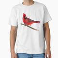 Red Cardinal T-Shirt - Minimalist Print Men Women - T-Shirt, Sweatshirt, Hoodie