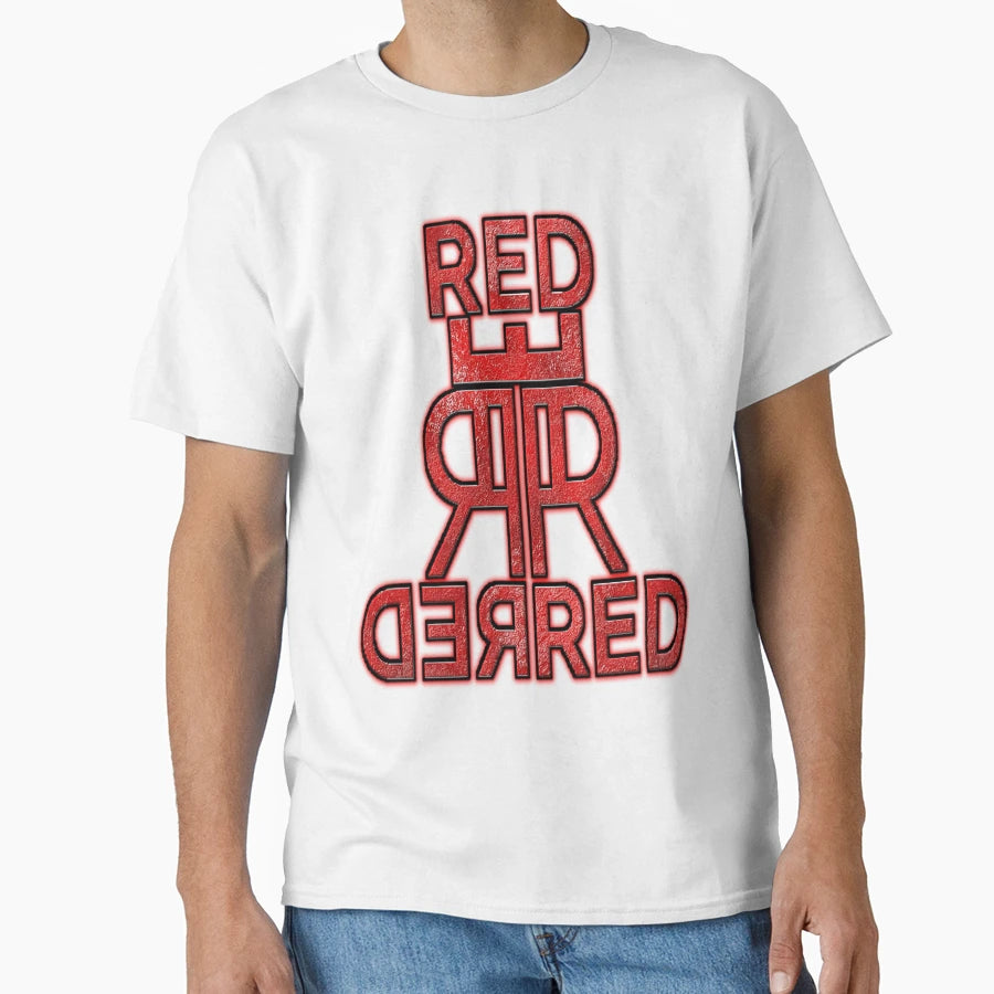 Emboss Red Red Logo T-Shirt - Fun Novelty Design Men Women - T-Shirt, Sweatshirt, Hoodie