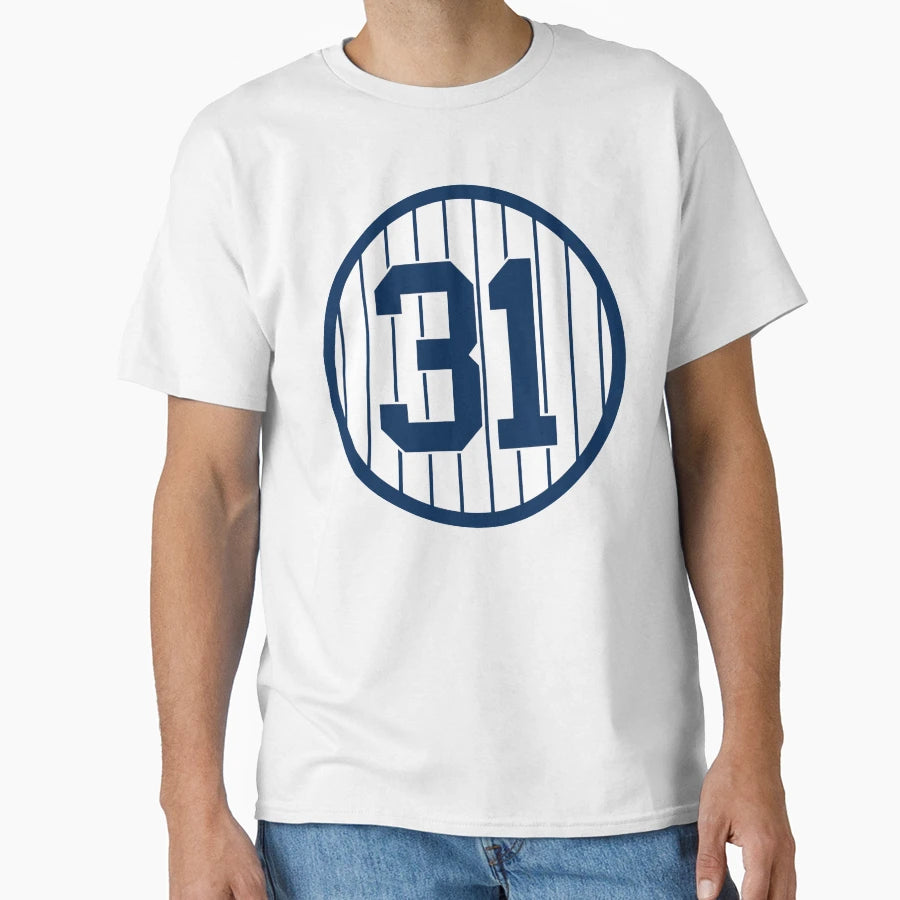 Aaron Hicks 31 Jersey Number T-Shirt - Casual Everyday Wear for Adults - T-Shirt, Sweatshirt, Hoodie