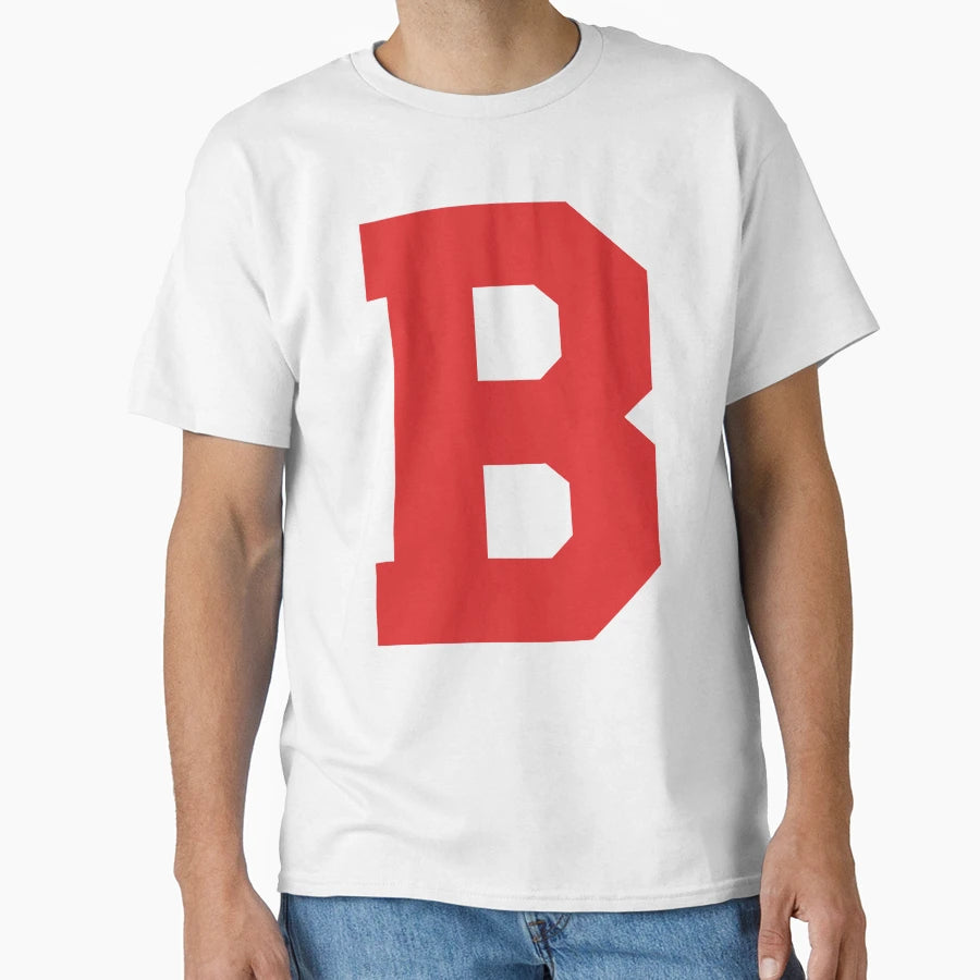 Alphabet Red B Sports Letter B T-Shirt - Fun Novelty Design Unisex - T-Shirt, Sweatshirt, Hoodie