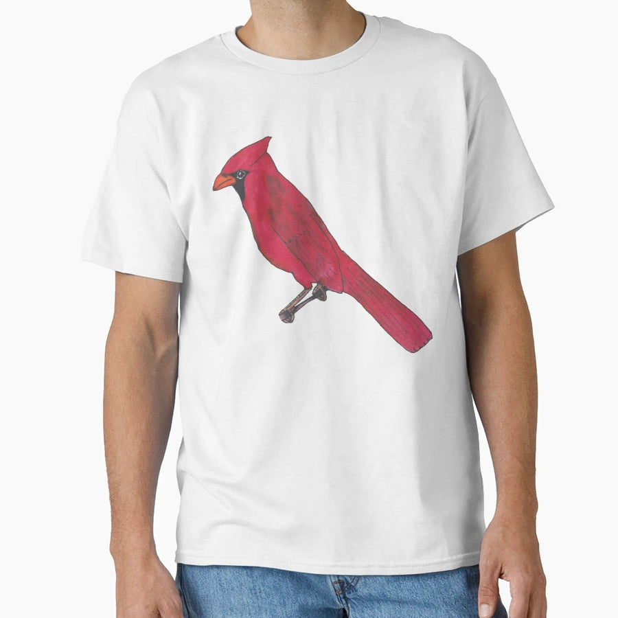Northern Cardinal Bird T-Shirt - Casual Everyday Wear Men Women - T-Shirt, Sweatshirt, Hoodie