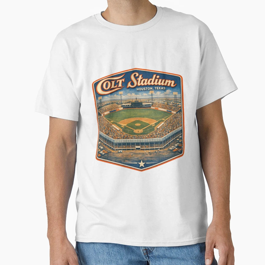 Colt Stadium Houston Legacy T-Shirt - Aesthetic Graphic Unisex - T-Shirt, Sweatshirt, Hoodie