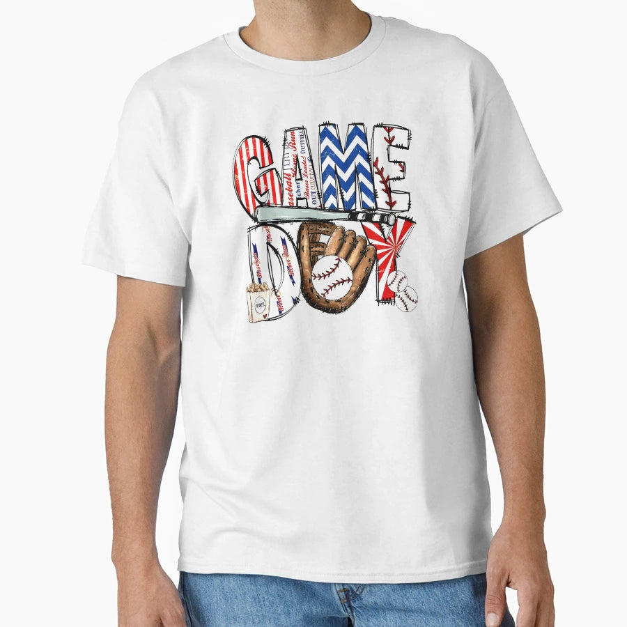 Baseball Game Day Baseball Sports Mom T-Shirt - Minimalist Print Men Women - T-Shirt, Sweatshirt, Hoodie