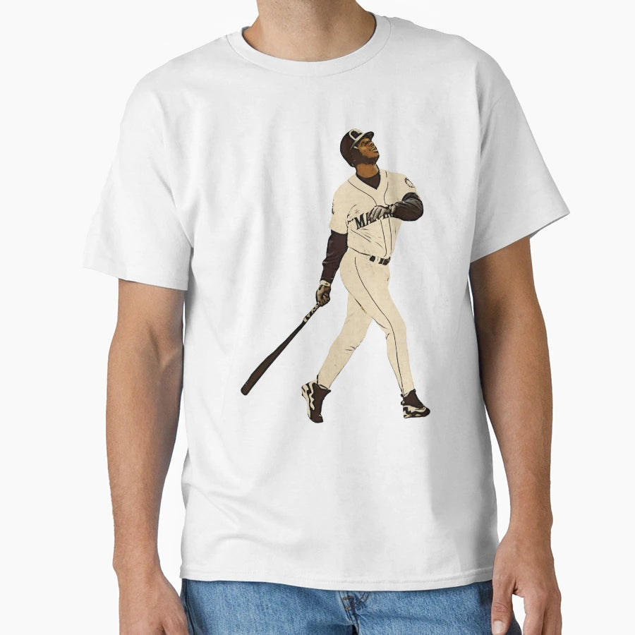 Ken Griffey Jr Baseball Signature Gift T-Shirt - Custom Art Print Men Women - T-Shirt, Sweatshirt, Hoodie