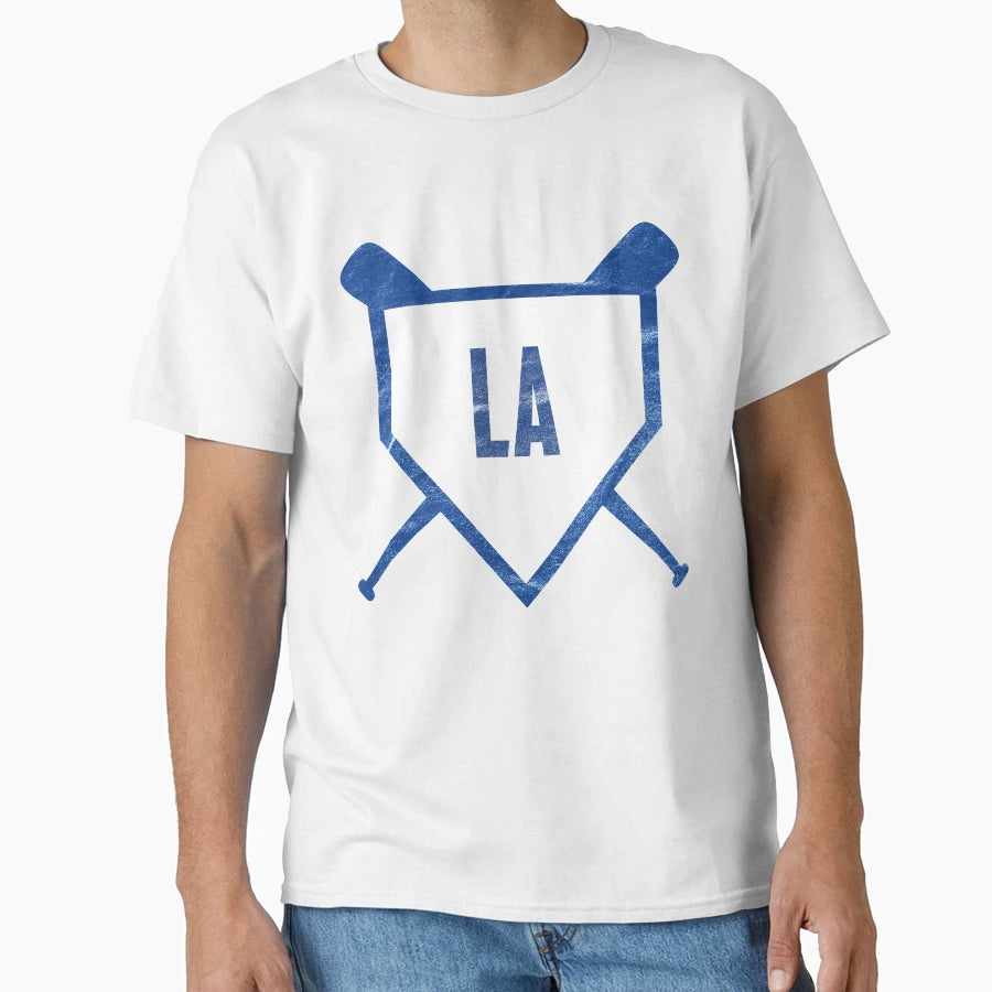 Los Angeles Abbreviation Baseball T-Shirt - Minimalist Print for Adults - T-Shirt, Sweatshirt, Hoodie