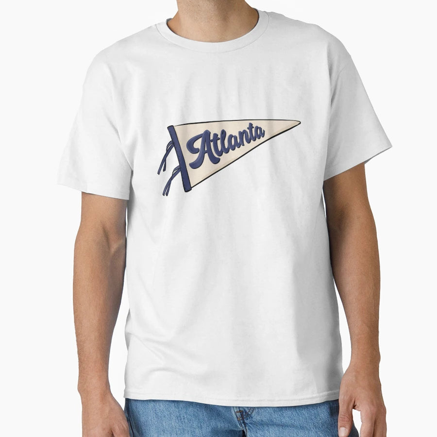 Atlanta Pennant Flag T-Shirt - Novelty Apparel Men Women - T-Shirt, Sweatshirt, Hoodie