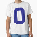 Number 0 Blue Zero Sports Number Zero T-Shirt - Unique Graphic Men Women - T-Shirt, Sweatshirt, Hoodie