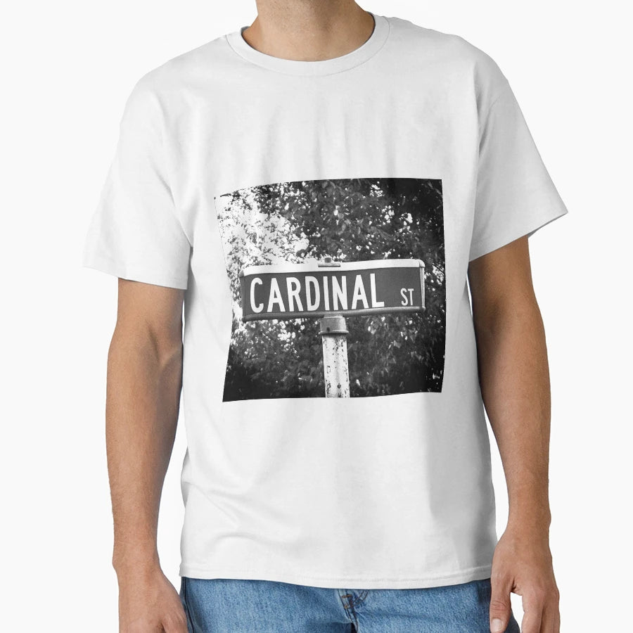Street Sign Named Cardinal T-Shirt - Streetwear Style Unisex - T-Shirt, Sweatshirt, Hoodie