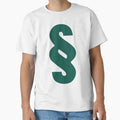 Viridian Green Paragraph Pattern T-Shirt - Fun Novelty Design Men Women - T-Shirt, Sweatshirt, Hoodie