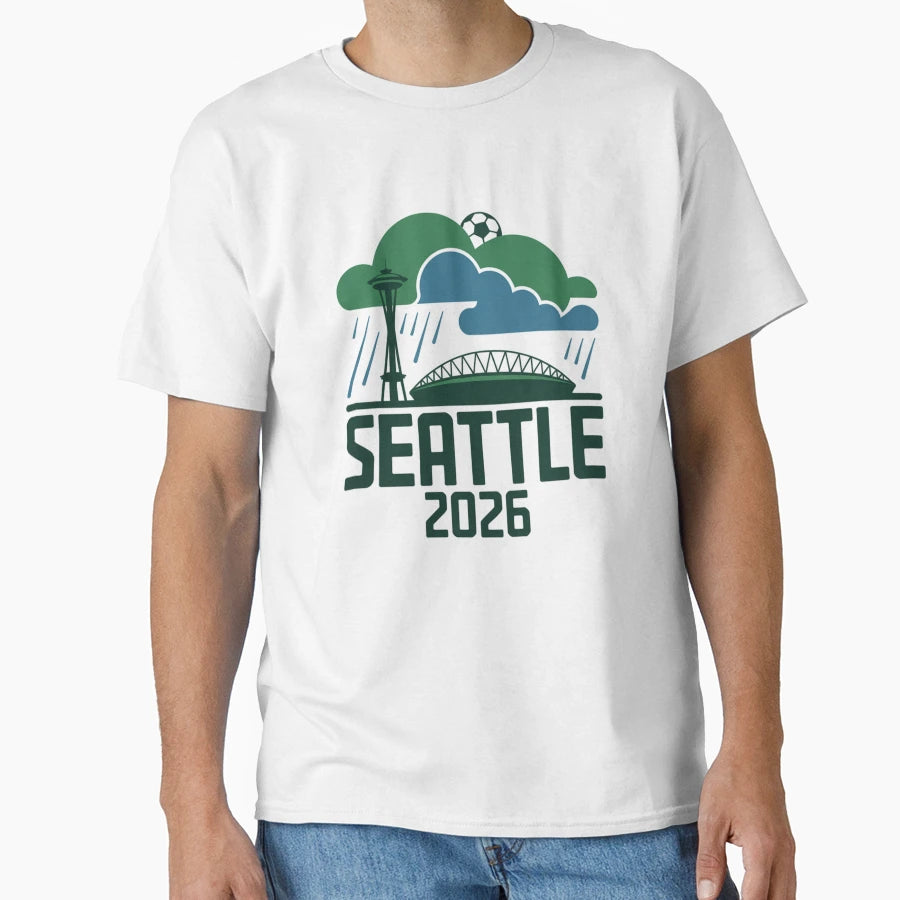 Seattle 2026 Space Needle Stadium T-Shirt - Fun Novelty Design Men Women - T-Shirt, Sweatshirt, Hoodie
