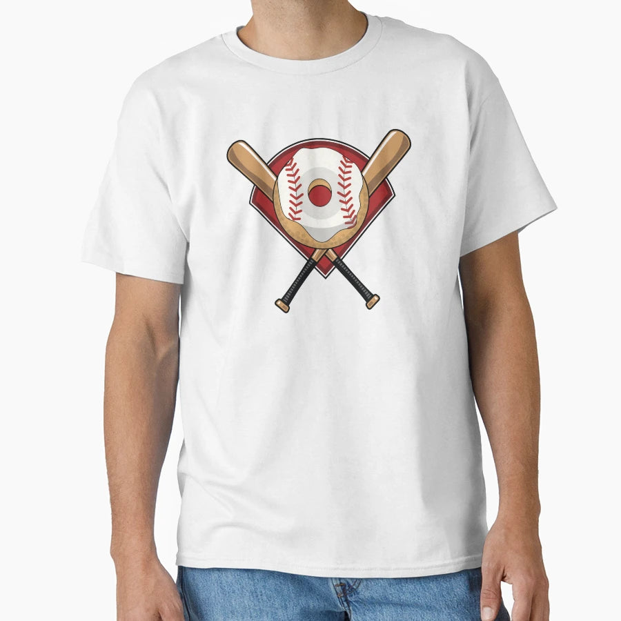Baseball Donuts Sticks T-Shirt - Aesthetic Graphic Men Women - T-Shirt, Sweatshirt, Hoodie