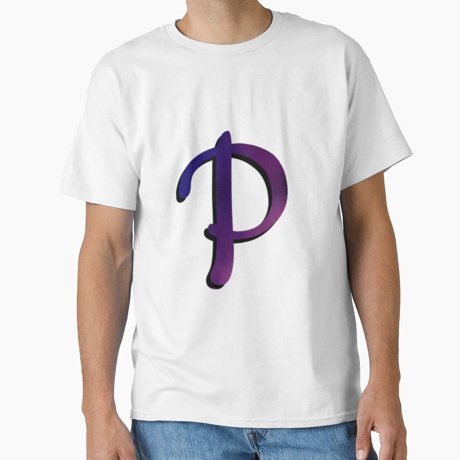 Letter P Galaxy T-Shirt - Minimalist Print Unisex - T-Shirt, Sweatshirt, Hoodie