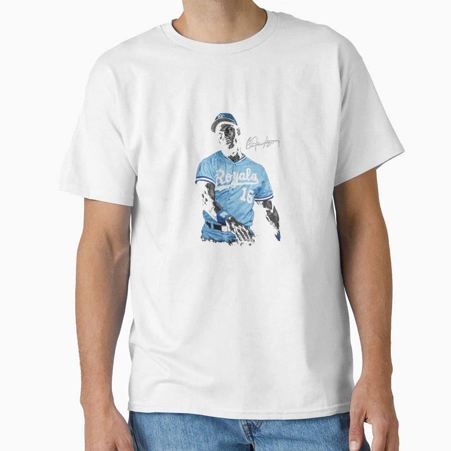 Bo Jackson Kansas City Royals Blue T-Shirt - Custom Art Print for Adults - T-Shirt, Sweatshirt, Hoodie