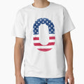 Letter O Capital Alphabet American Flag T-Shirt - Custom Art Print Unisex - T-Shirt, Sweatshirt, Hoodie