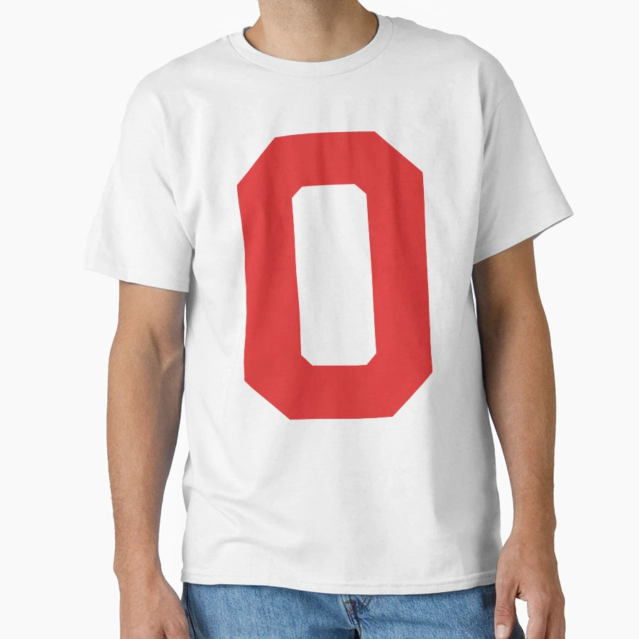 Number 0 Red Zero Sports Number 0 T-Shirt - Fun Novelty Design Men Women - T-Shirt, Sweatshirt, Hoodie