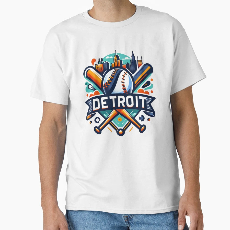 Detroit Field Champion Vibrant T-Shirt - Minimalist Print for Adults - T-Shirt, Sweatshirt, Hoodie