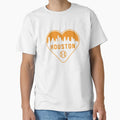 I Love Houston Baseball Heart City T-Shirt - Minimalist Print Men Women - T-Shirt, Sweatshirt, Hoodie