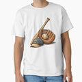 Baseball Gear Glove Bat And Cap Sports T-Shirt - Graphic Print Men Women - T-Shirt, Sweatshirt, Hoodie
