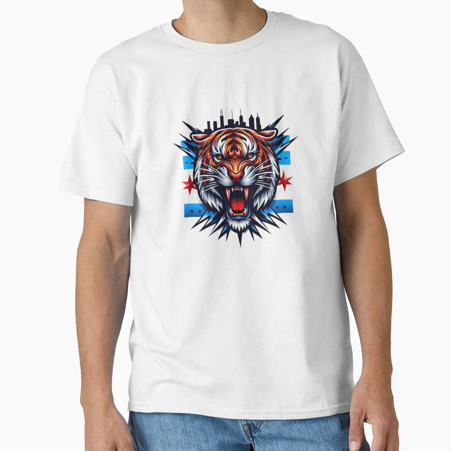 City Tiger T-Shirt - Graphic Print for Adults - T-Shirt, Sweatshirt, Hoodie