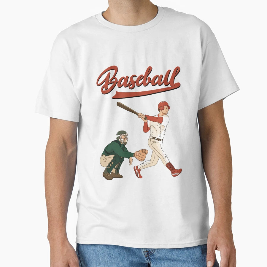 Baseball Game Players T-Shirt - Fun Novelty Design Men Women - T-Shirt, Sweatshirt, Hoodie