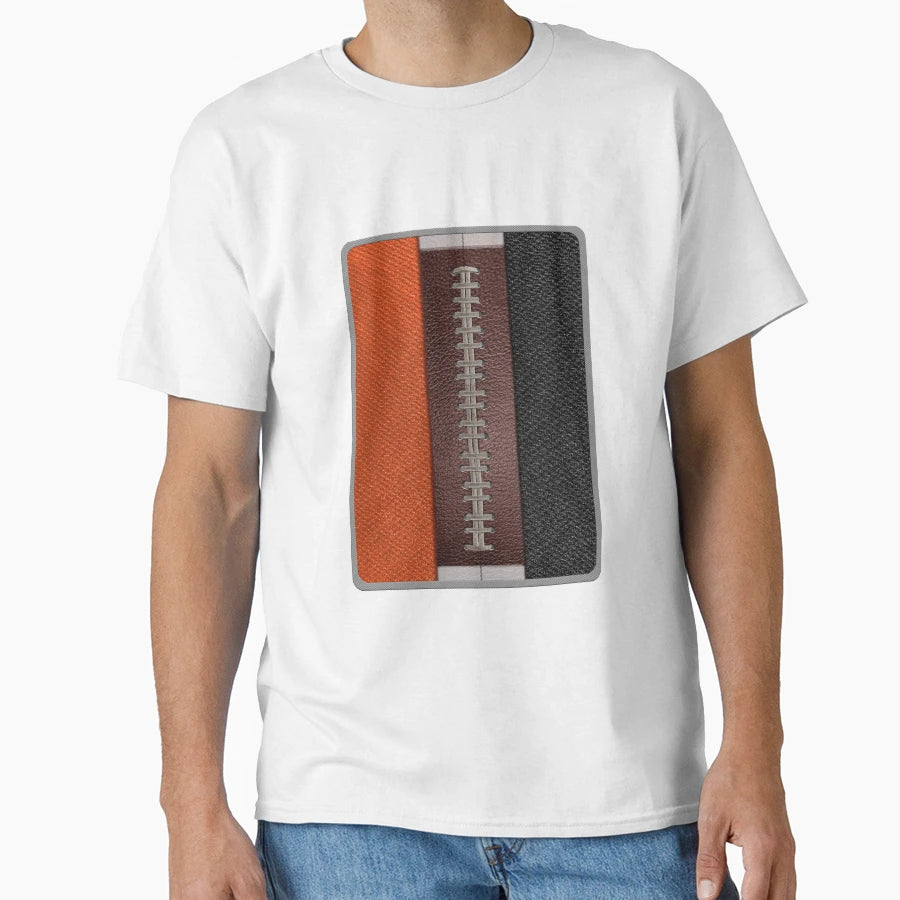 Football Orange And Black Team Spirit T-Shirt - Graphic Print Men Women - T-Shirt, Sweatshirt, Hoodie