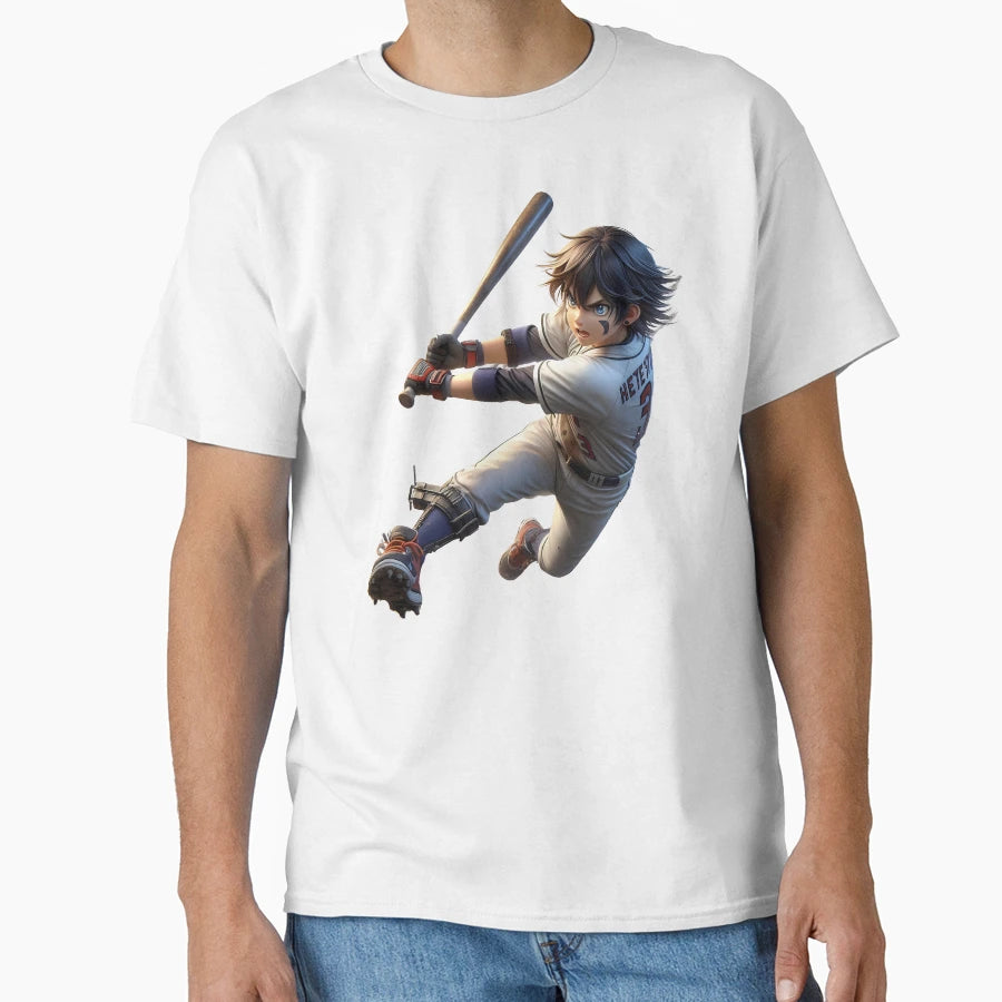 Baseball Anime Power Strike T-Shirt - Graphic Print Unisex - T-Shirt, Sweatshirt, Hoodie