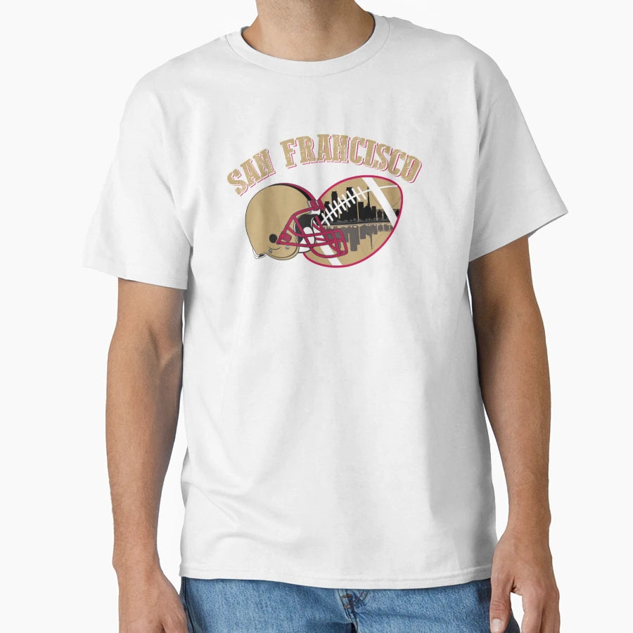 Sf San Francisco Football Detroit T-Shirt - Trendy Graphic Men Women - T-Shirt, Sweatshirt, Hoodie