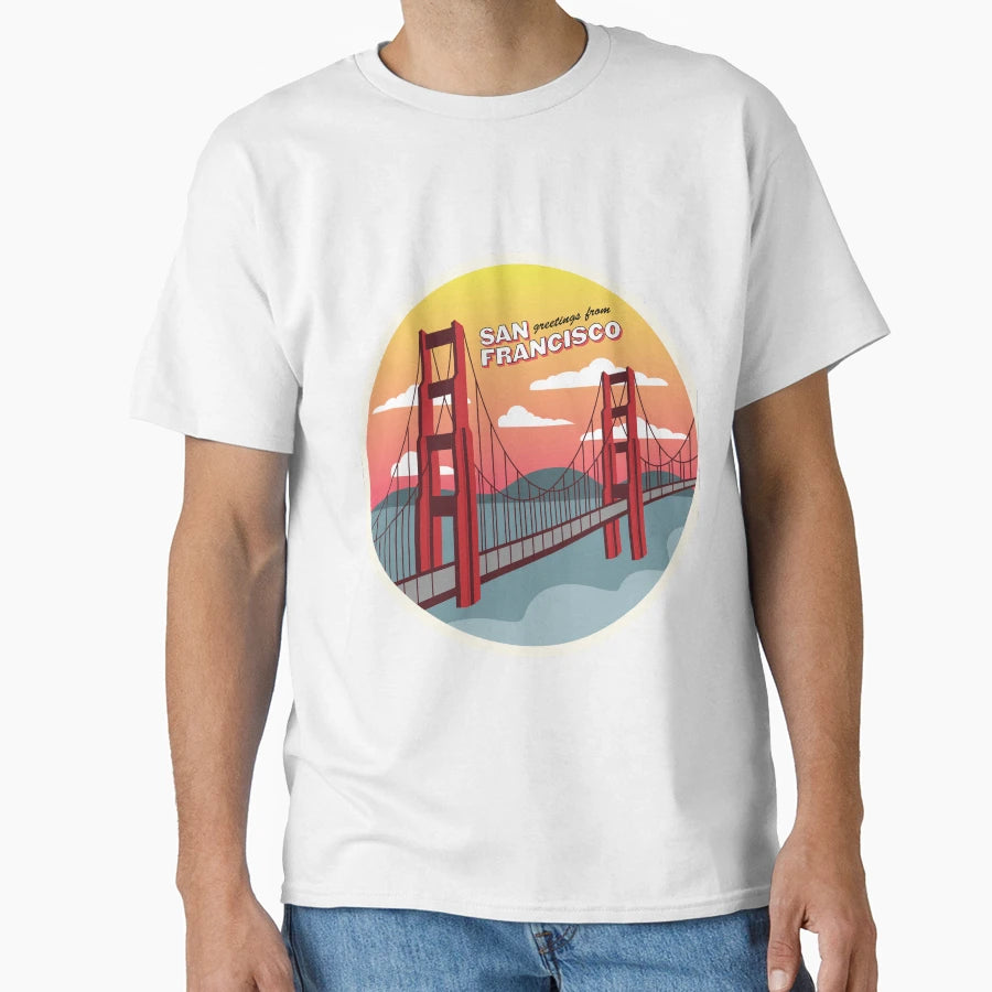 Greetings From San Francisco T-Shirt - Graphic Print Men Women - T-Shirt, Sweatshirt, Hoodie