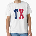 Texas State Abbreviation T-Shirt - Unique Graphic for Adults - T-Shirt, Sweatshirt, Hoodie