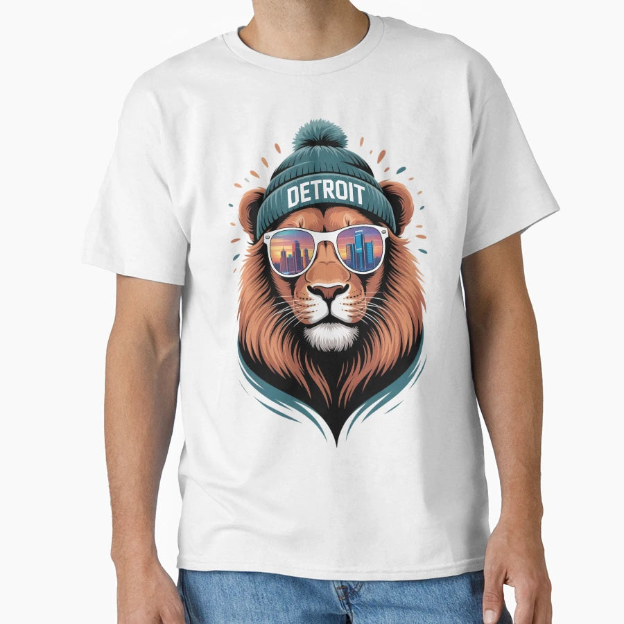 Detroit Team T-Shirt - Custom Art Print for Adults - T-Shirt, Sweatshirt, Hoodie