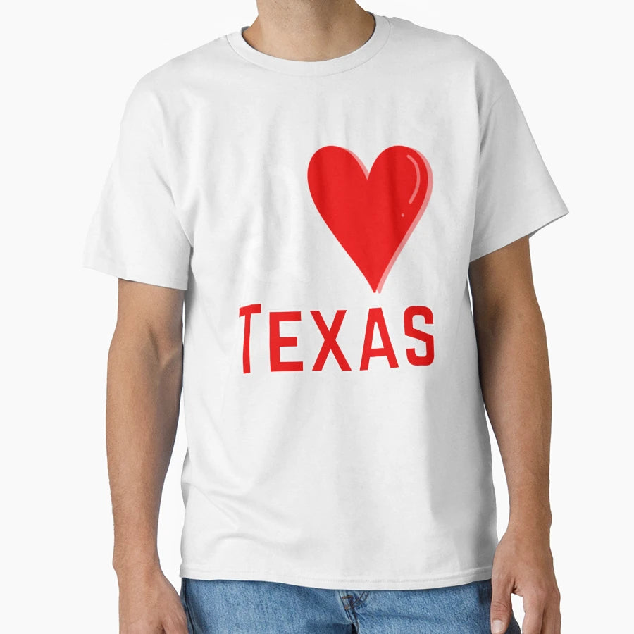 I Love Texas T-Shirt - Graphic Print Men Women - T-Shirt, Sweatshirt, Hoodie