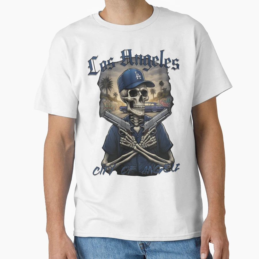 City Angelz Chicano Art Los Angeles T-Shirt - Graphic Print Men Women - T-Shirt, Sweatshirt, Hoodie