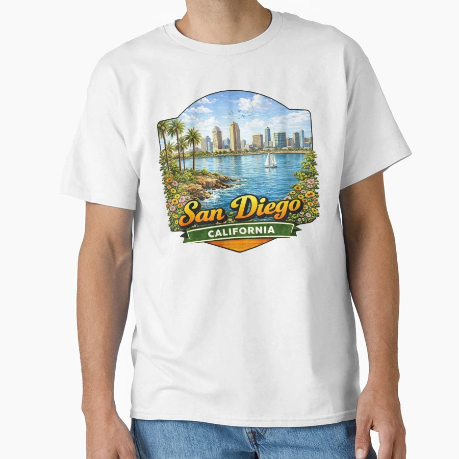 San Diego California T-Shirt - Aesthetic Graphic Unisex - T-Shirt, Sweatshirt, Hoodie