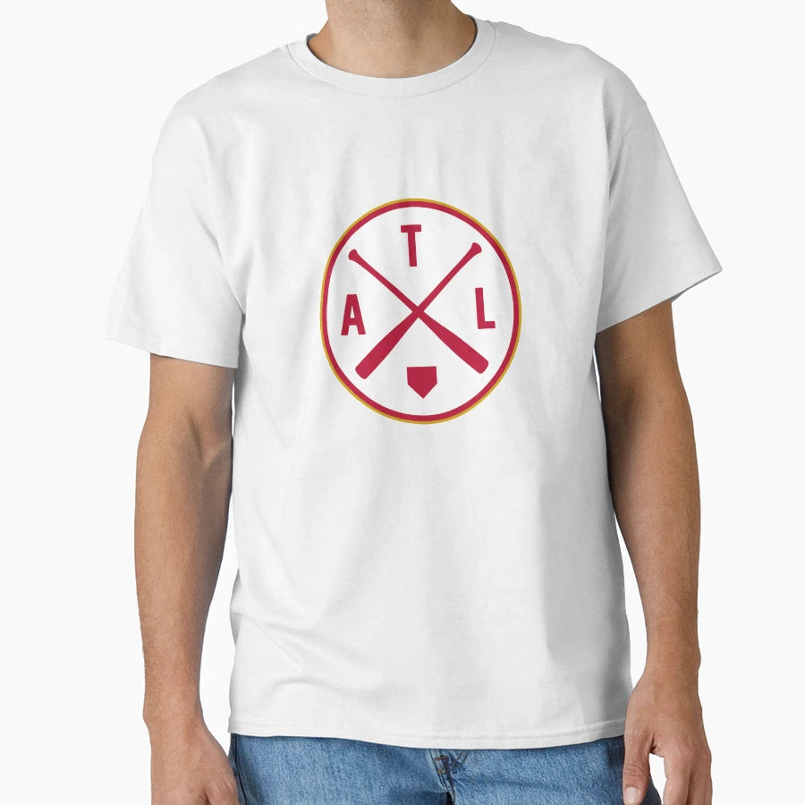 Atlanta Baseball Bat Atl Patch T-Shirt - Streetwear Style Men Women - T-Shirt, Sweatshirt, Hoodie