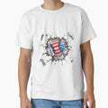 American Flag Baseball Breakthrough T-Shirt - Aesthetic Graphic Unisex - T-Shirt, Sweatshirt, Hoodie