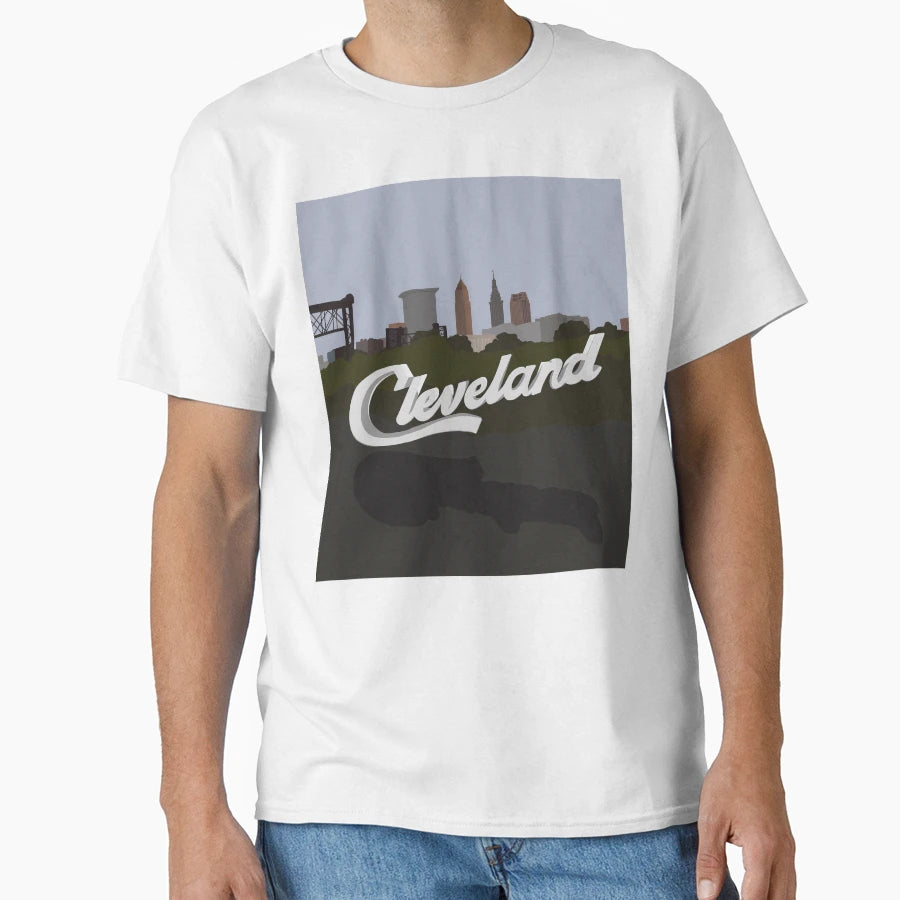 Cle Skyline T-Shirt - Graphic Print Unisex - T-Shirt, Sweatshirt, Hoodie