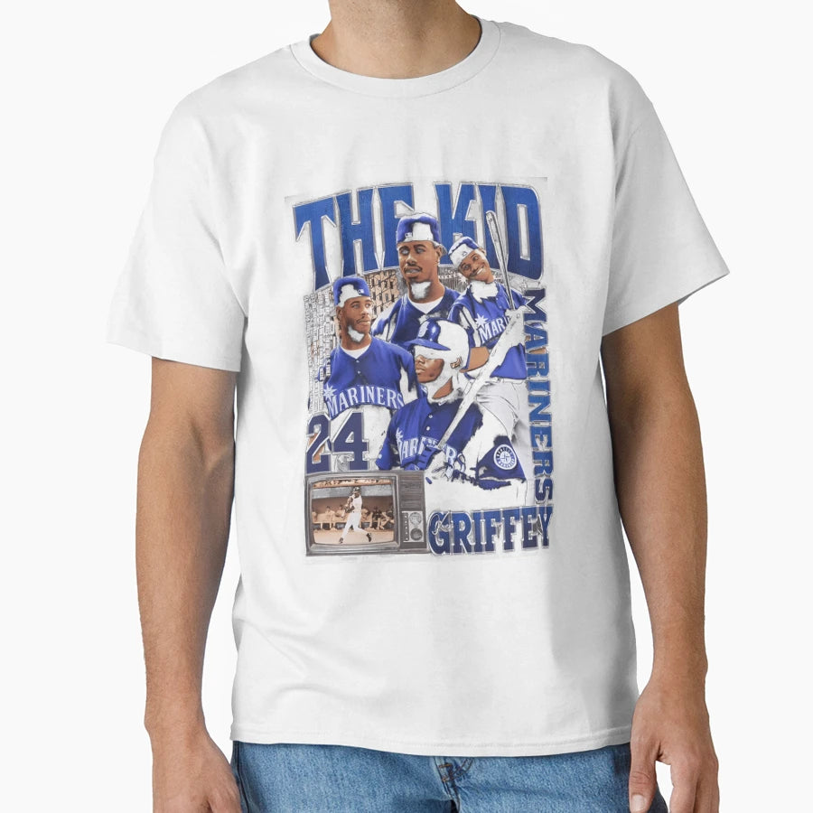 Ken Griffey Jr T-Shirt - Custom Art Print Unisex - T-Shirt, Sweatshirt, Hoodie