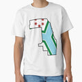 Cook County Flag Map T-Shirt - Trendy Graphic Unisex - T-Shirt, Sweatshirt, Hoodie