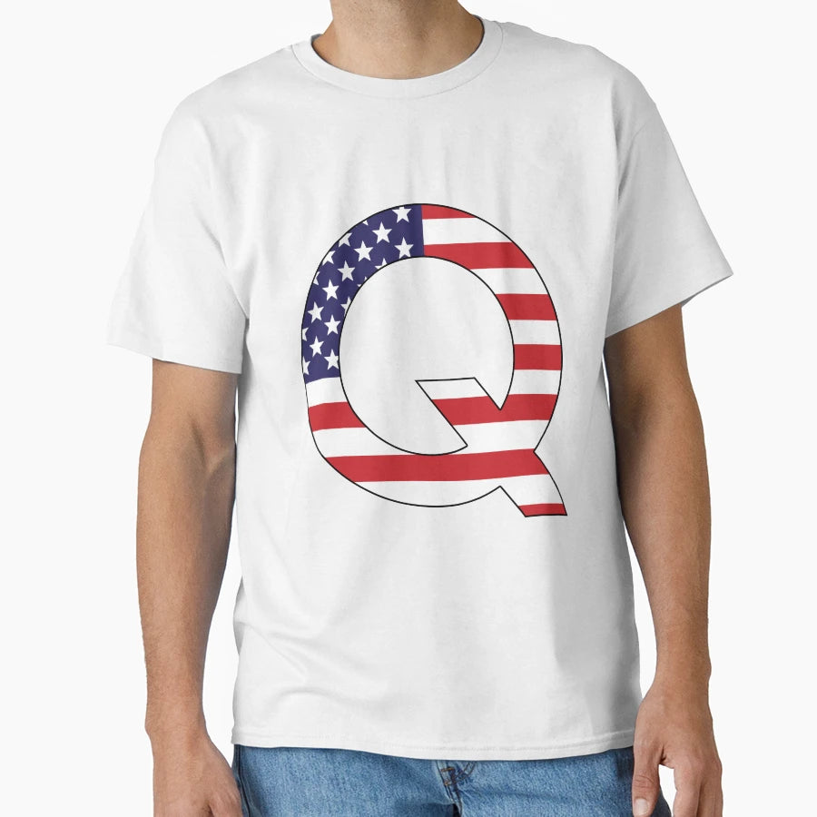 Most Patriotic Letter Alphabet T-Shirt - Unique Graphic Unisex - T-Shirt, Sweatshirt, Hoodie