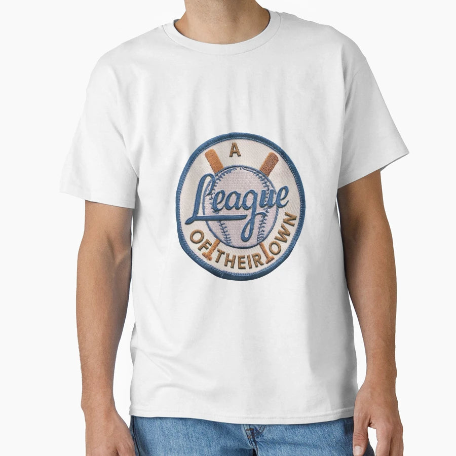 League Their Own Patch Dark Blue T-Shirt - Fun Novelty Design for Adults - T-Shirt, Sweatshirt, Hoodie
