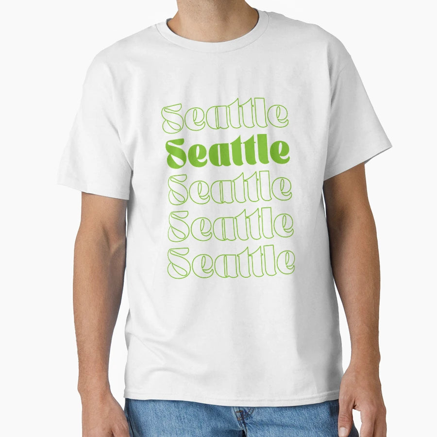 Seattle Washington Football Sea And Text T-Shirt - Streetwear Style Unisex - T-Shirt, Sweatshirt, Hoodie