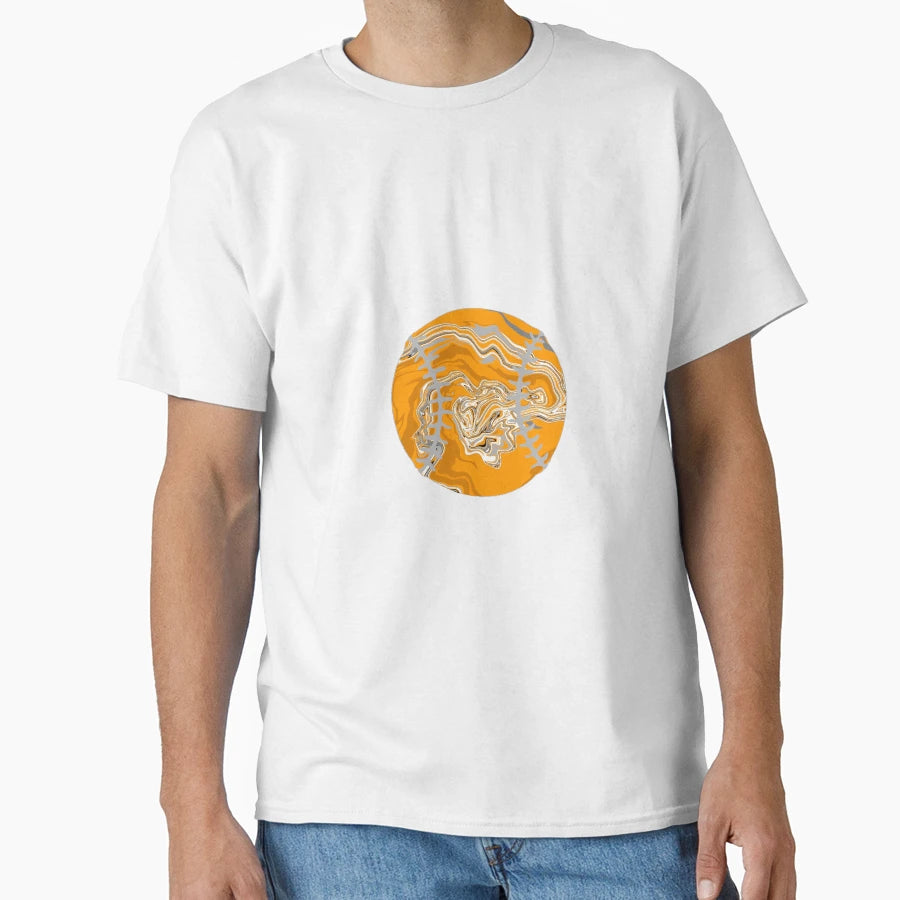 Orange And White Baseball T-Shirt - Fun Novelty Design for Adults - T-Shirt, Sweatshirt, Hoodie