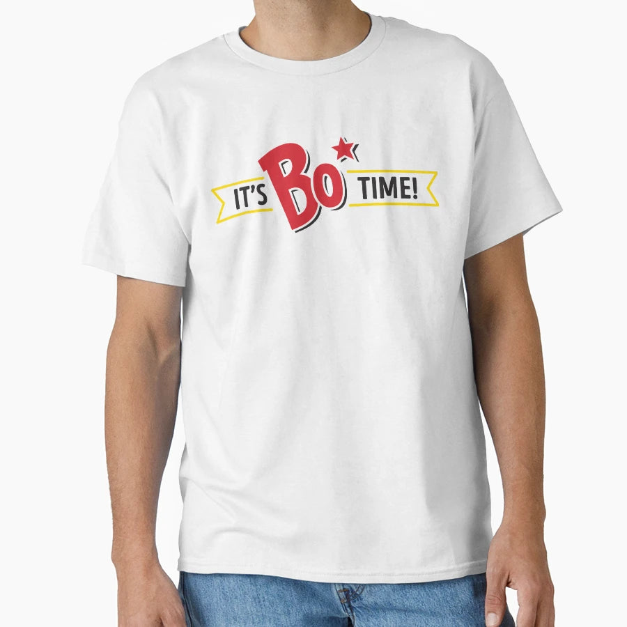 Its Bo Time Bojangles Black Text T-Shirt - Minimalist Print Unisex - T-Shirt, Sweatshirt, Hoodie