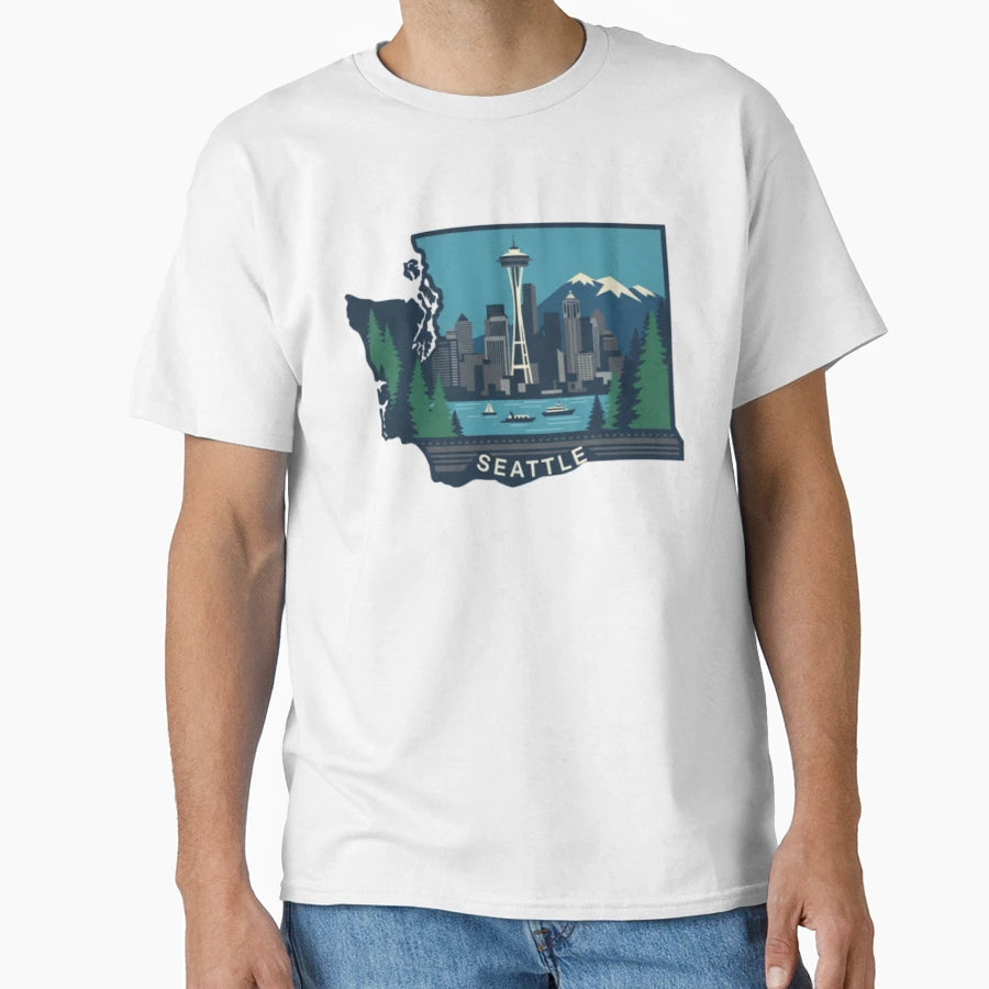 Seattle T-Shirt - Trendy Graphic Men Women - T-Shirt, Sweatshirt, Hoodie