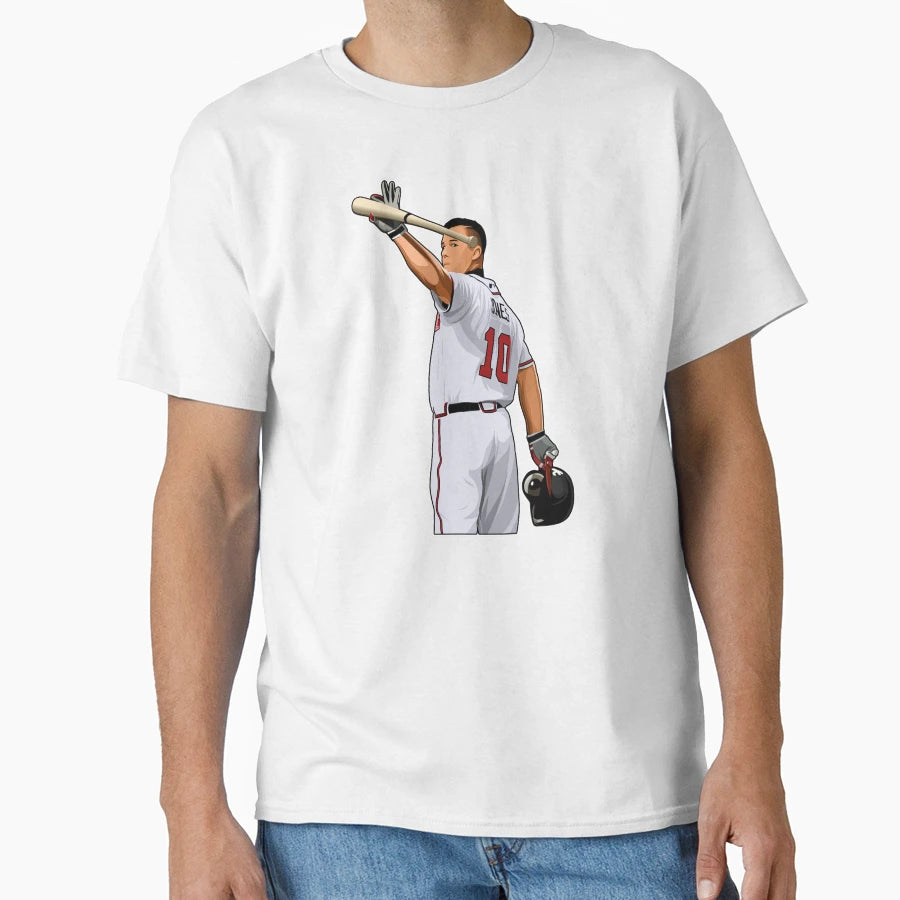 Chipper Jones 10 Waves To Crowds T-Shirt - Novelty Apparel Unisex - T-Shirt, Sweatshirt, Hoodie