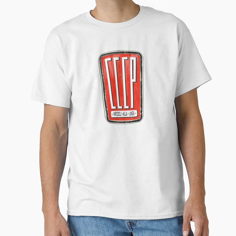 Cccp Fedeli Alla Linea T-Shirt - Aesthetic Graphic Men Women - T-Shirt, Sweatshirt, Hoodie