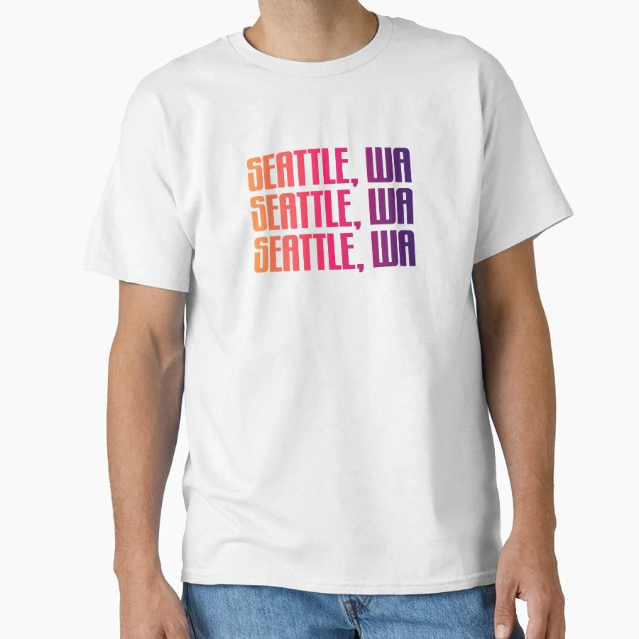 Seattle T-Shirt - Unique Graphic Men Women - T-Shirt, Sweatshirt, Hoodie