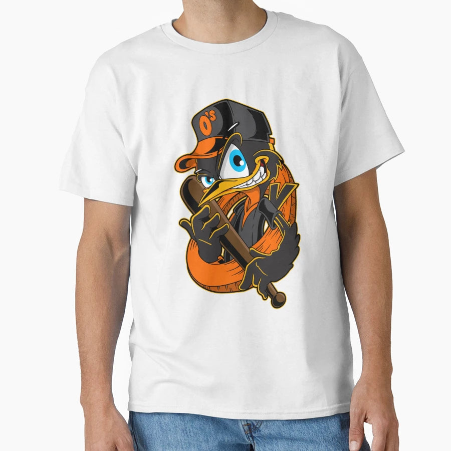 Baseball Oriole T-Shirt - Unique Graphic for Adults - T-Shirt, Sweatshirt, Hoodie