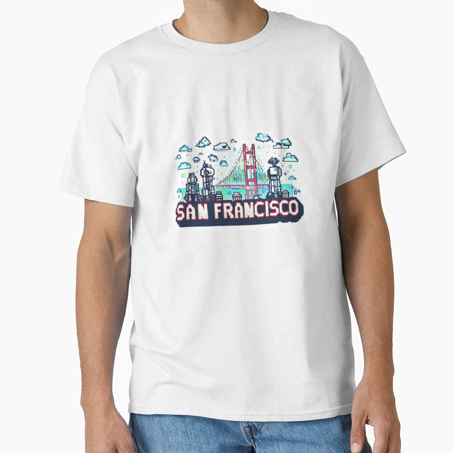 San Francisco Aestetic Trendy T-Shirt - Custom Art Print Men Women - T-Shirt, Sweatshirt, Hoodie